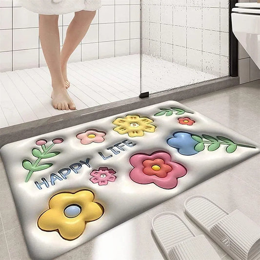 3D Printed Digital Doormat Water Absorbing Mat Waterproof Mat for Home & Kitchen Bathroom Outdoor and Indore Use Room and Bedroom Use Welcome Mat (1)
